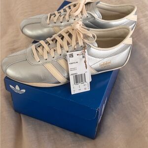 adidas Tokyo W Metallic Silver with Cream Accents